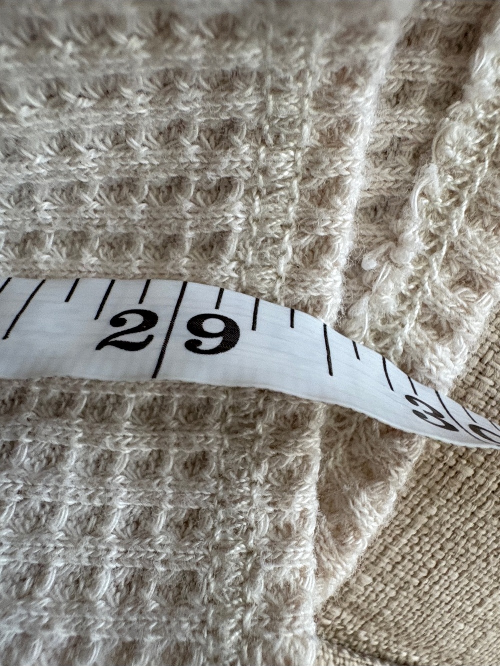 aerie Cream Waffle-Knit Shirt Jacket - Picture 5 of 7